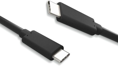 USB Fast Charging Cable, USB3.2 Gen2x1, Type C to C, USB C Cable, 60W Fast Charge, 10Gbps Data Transfer, Black, 1.5 Meters in Kuwait
