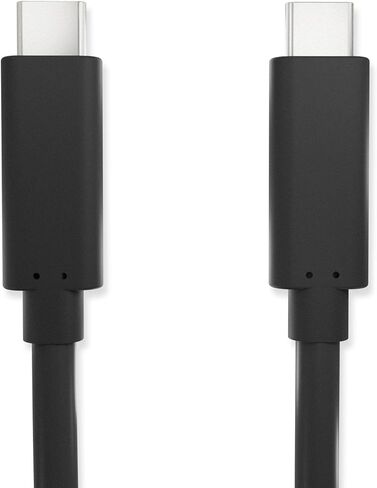 USB Fast Charging Cable, USB3.2 Gen2x1, Type C to C, USB C Cable, 60W Fast Charge, 10Gbps Data Transfer, Black, 1.5 Meters in Kuwait