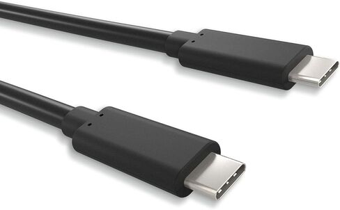 USB Fast Charging Cable, USB3.2 Gen2x1, Type C to C, USB C Cable, 60W Fast Charge, 10Gbps Data Transfer, Black, 1.5 Meters in Kuwait