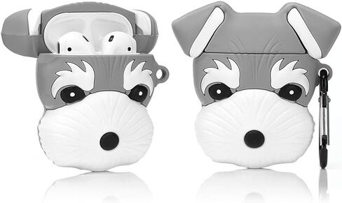 Silicone Case Cover Compatible with Apple Airpods 1&2[Cute Pet Design](Bago) in Saudi Arabia