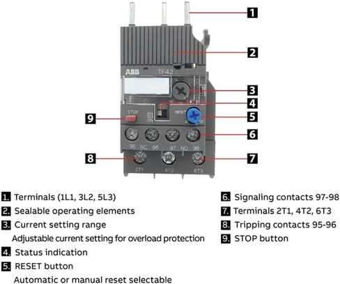 ABB TF42-13 10.0-13.0 أمبير، IEC، مرحل التحميل الزائد in Saudi Arabia
