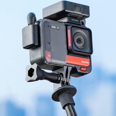 محول ميكروفون مزدوج ONE RS، متوافق مع Insta360، محول ميكروفون ONE RS يدعم التقاط الصوت 3.5 ملم ميكروفون USB-C، ملحقات الإصدار الأفقي لكاميرا الحركة in Saudi Arabia