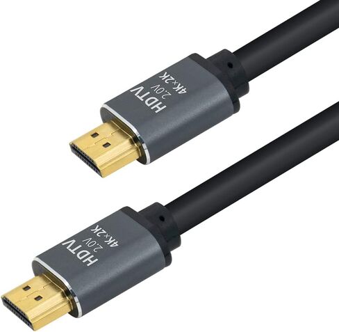 2 Pack 4K HDMI Cable 5 ft, 18Gbps High Speed HDMI Cables, 4K@60Hz HDR HDMI 2.1 Cable, Com.patible Our Wireless HDMI Transmitter and Receiver Kits for Projector, Camera, Laptop, Monitor, PS4, More in Kuwait