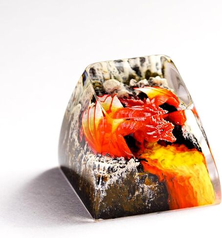 DATKEY Dragon Resin OEM SA Profile Key Cap, Dragon keycap Custom Color Dragon RGB Keyboard Cherry MX Mechanical Gaming Most Keyboard SA Gift for Dad Man Parent (1 FBA Blue Dragon) in Saudi Arabia