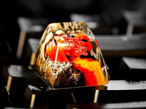DATKEY Dragon Resin OEM SA Profile Key Cap, Dragon keycap Custom Color Dragon RGB Keyboard Cherry MX Mechanical Gaming Most Keyboard SA Gift for Dad Man Parent (1 FBA Blue Dragon) in Saudi Arabia