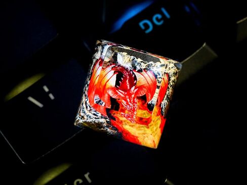 DATKEY Dragon Resin OEM SA Profile Key Cap, Dragon keycap Custom Color Dragon RGB Keyboard Cherry MX Mechanical Gaming Most Keyboard SA Gift for Dad Man Parent (1 FBA Blue Dragon) in Saudi Arabia
