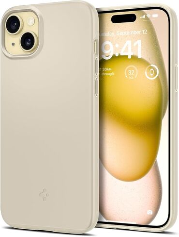 حافظة Spigen رفيعة مصممة لهاتف iPhone 15 (2023) [حماية عسكرية] - أسود in Saudi Arabia
