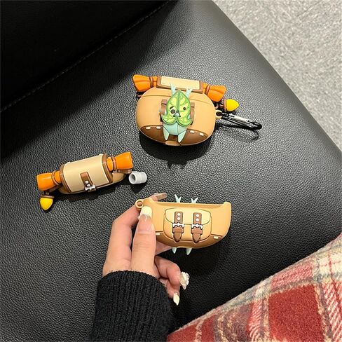 Silicone Korok Case Compatible with Beats Studio Buds/Beats Studio Buds+ with Keychain, Cute Anime Yahaha Shockproof Protective Cover with Cleaning Kit in Saudi Arabia