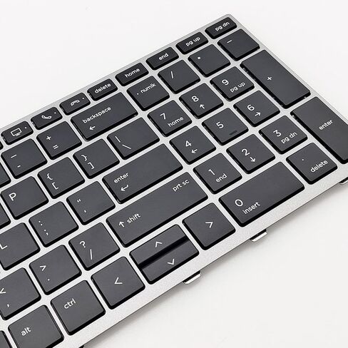 لوحة مفاتيح بديلة للكمبيوتر المحمول بإضاءة خلفية لـ HP EliteBook 850 G5 750 G5 755 G5 855 G5 850G6 750G6 Zbook 15U G5 G6 إضاءة خلفية بتخطيط أمريكي بدون عصا تأشير in Saudi Arabia