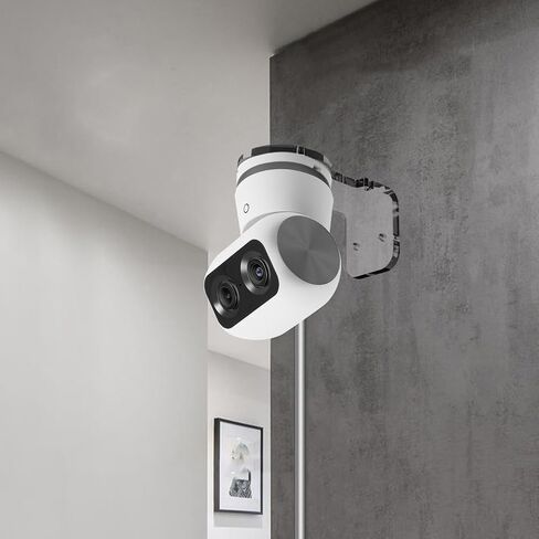 Wall Mount Acrylic Bracket Compatible with Eufy Security Indoor Cam S350, Acrylic Surveillance Bracket with Adhesive and Screws, Indoor/Outdoor, Better Camera Angles,1Pack in Saudi Arabia