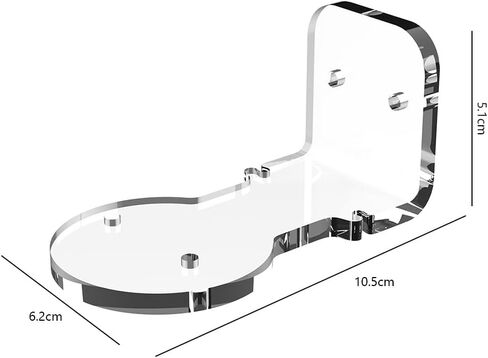 Wall Mount Acrylic Bracket Compatible with Eufy Security Indoor Cam S350, Acrylic Surveillance Bracket with Adhesive and Screws, Indoor/Outdoor, Better Camera Angles,1Pack in Saudi Arabia