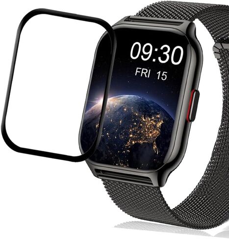 for P95 Smart Watch Screen Protector, Full Coverage 3D Curved Edge Frame Case Friendly Anti Scratch HD Clear Film For Popglory P95 2.01'' Smartwatch/ZOSKVEE P95 / P95 Smart Watch [3-Pack] in Saudi Arabia