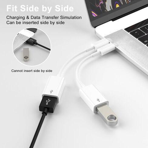 Coolden USB C to USB Adapter 3.0 OTG Adapter USB Male to USB C Female Adapter for Fast Charging & Data Sync Compatible with MacBook Pro/Air,iPhone 15 Pro Max/15 Plus/15,Samsung Galaxy S24/S23/S22/S21 in Kuwait