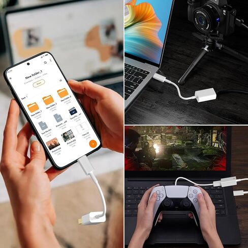 Coolden USB C to USB Adapter 3.0 OTG Adapter USB Male to USB C Female Adapter for Fast Charging & Data Sync Compatible with MacBook Pro/Air,iPhone 15 Pro Max/15 Plus/15,Samsung Galaxy S24/S23/S22/S21 in Kuwait