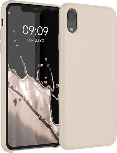 kwmobile Case Compatible with Apple iPhone XR Case - TPU Silicone Phone Cover with Soft Finish - Apricot in Saudi Arabia
