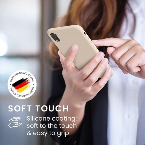 kwmobile Case Compatible with Apple iPhone XR Case - TPU Silicone Phone Cover with Soft Finish - Apricot in Saudi Arabia