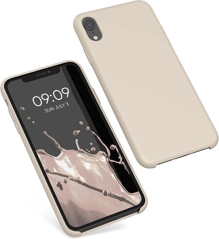 kwmobile Case Compatible with Apple iPhone XR Case - TPU Silicone Phone Cover with Soft Finish - Apricot in Saudi Arabia