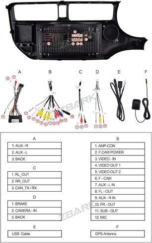 أندرويد 12 راديو Carplay اللاسلكي لكيا ريو K3 2011-2015 مشغل فيديو الوسائط المتعددة ستيريو لتحديد المواقع والملاحة 4G واي فاي رئيس وحدة in Kuwait