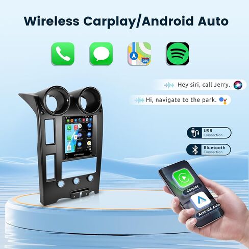 2G+64G لـ Hummer H2 2002-2007 ستيريو سيارة أندرويد مع Carplay لاسلكي Android Auto، شاشة لمس 9.7 بوصة بلوتوث راديو السيارة يدعم نظام تحديد المواقع والملاحة واي فاي HiFi Audio FM SWC USB + كاميرا احتياطية عالية الدقة in Saudi Arabia