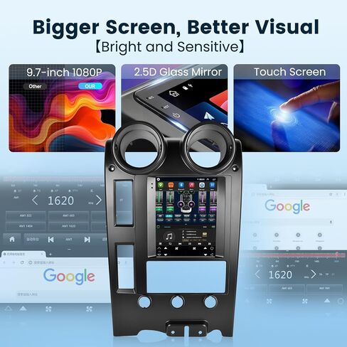2G+64G لـ Hummer H2 2002-2007 ستيريو سيارة أندرويد مع Carplay لاسلكي Android Auto، شاشة لمس 9.7 بوصة بلوتوث راديو السيارة يدعم نظام تحديد المواقع والملاحة واي فاي HiFi Audio FM SWC USB + كاميرا احتياطية عالية الدقة in Saudi Arabia