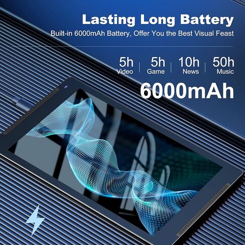 تابلت Android 12 مقاس 10.1 بوصة مع حامل، ذاكرة وصول عشوائي 6+6 جيجابايت، ذاكرة تخزين داخلية 128 جيجابايت، 512 جيجابايت قابلة للتوسيع، تابلت Google GMS، شحن سريع 6000 مللي أمبير في الساعة، كاميرا مزدوجة 8 ميجابكسل، 2.4G/5G WiFi6، شاشة لمس IPS HD (أسود) in Kuwait