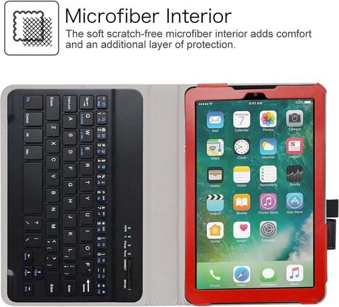 LiuShan Compatible with 8" Orbic Tab8 Keyboard Case,Detachable Keyboard Standing PU Leather Cover for 8" Orbic Tab8 5G Tablet(Not Fit Other Tablet),Blue in Saudi Arabia