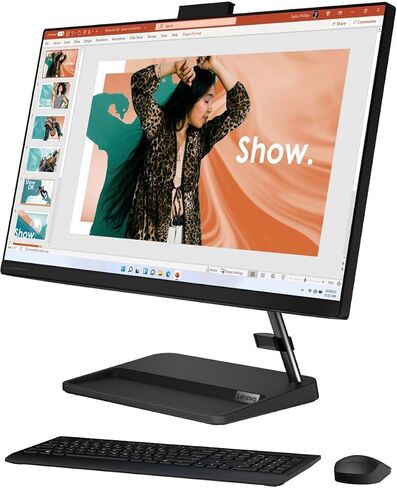 Lenovo IdeaCentre AIO 3i 23.8" Touchscreen IPS FHD All-in-One Desktop PC (Intel i3-1215U, 16GB RAM, 2TB PCIe SSD, WiFi 6, Webcam, Win11P) w/Wireless KYB, Wireless Mouse, & DKZ USB Port Expander in Saudi Arabia