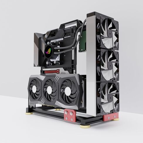 DIY Aluminium Pc Open Case Computer Chassis Test Bench Support Water Cooling Support Server chassis Support Itx Matx Atx Eatx (3.ATX) in Saudi Arabia