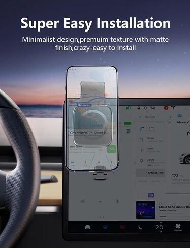 لحامل السيارة Magsafe، حامل هاتف مغناطيسي للسيارة وTesla متوافق مع حامل السيارة MagSafe، iPhone 15 14 13 12 Pro Plus، سبائك التيتانيوم ذات الذاكرة القابلة للانحناء لجميع لوحات القيادة والزجاج الأمامي in Kuwait