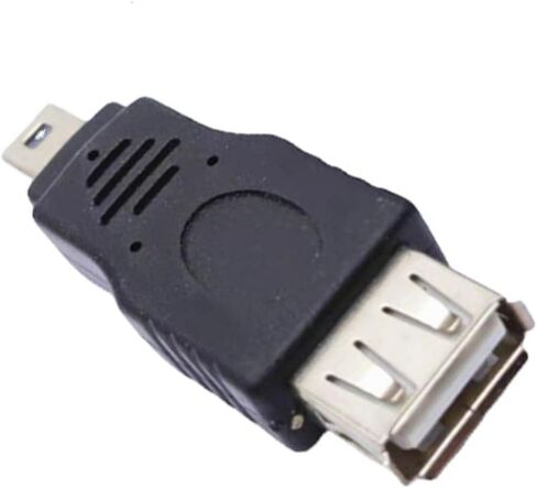 Mini USB 2.0 OTG Connector, Mini USB Male to Type A Female OTG Adapter Connector Converter Coupler for Digital Camera in Saudi Arabia