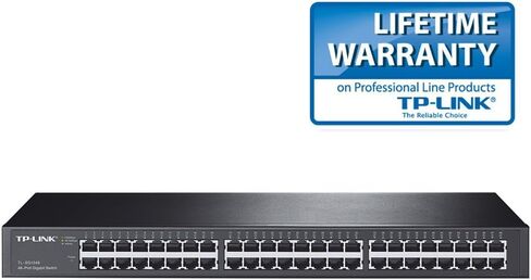 محول شبكة TP-Link TL-SG1048، 48 منفذ جيجابت 10/100/1000 ميجابت في الثانية غير مُدار (مجدد معتمد). in Kuwait