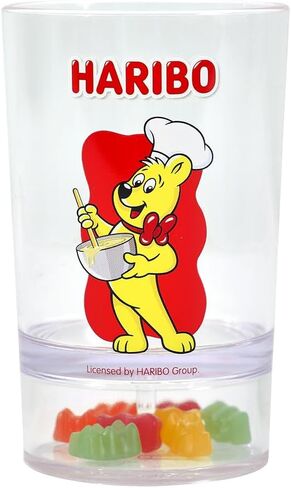 DO'HOME HARIBO Goldbear Cup - Funny Cup with Goldbear Charms Inside, Gift Idea for HARIBO Candy Lovers, Child, Friends, Adults & Coworkers, BPA Free Drinking Cup | (200ml/6.76oz) - Blue in Saudi Arabia