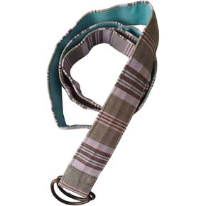 Cotton woven Stripe waist Belt Double D ring multicolored girl teen women Belt soft vintage designer
