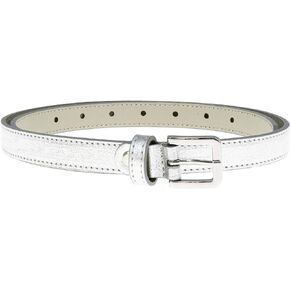 FASHIONGEN - Woman Italian Leather Belt, 2 cm width Ladies Belt for dress, pants, LINDA