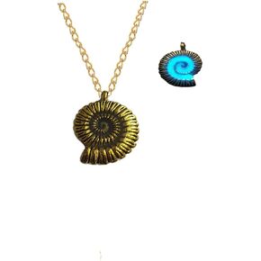 Conch Shell Necklace Boho Ethnic Seashell Pendant Necklace Stainless Steel Snail Shell Spiral Necklace for Women Men Girls Summer Jewelry Gift in Kuwait