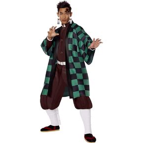 Spirit Halloween Demon Slayer Adult Tanjiro Costume | Officially Licensed | Anime Cosplay | Demon Slayer Cosplay