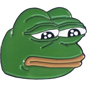 Sad Pepe 4Chan Dank Rare Pepes Enamel Lapel Pin