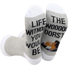 WZMPA TV Show Novelty Socks Life Without You Would Be The Worst Socks TV Show Merchandise(Life Without You)