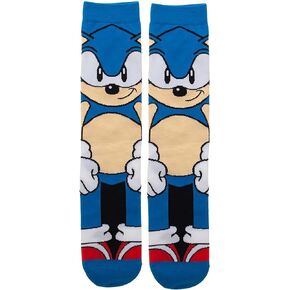 Grand Clothing Outlet Sonic the Hedgehog Socks 360 Character Crew Socks