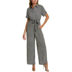 Max Studio womens Button Top Collar Jumpsuit