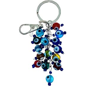 Evil Eye Car Hanging Ornament/Cluster Keychain Ring