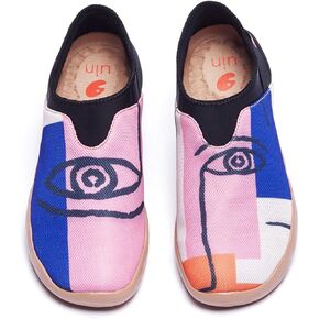 UIN Women's Walking Shoes Slip On Casual Slippers Lightweight Art Painted Comfort Mesh Fashion Sneaker Verona