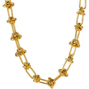 Jude Jewelers Stainless Steel Knotted Braid Chain Classical Plain Collar Choker Necklace
