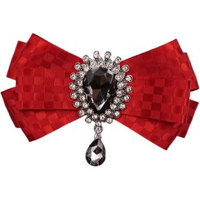 bow ties for men bowtie bow brooch groom collar pin Christmas necktie clip on elastic banding adjustable bow brooch