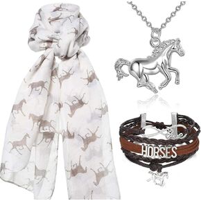My Little Pony Pendant Silver Horse Necklace Best for Cowgirl Teen Girls Equestrian Birthday Gift Jewelry