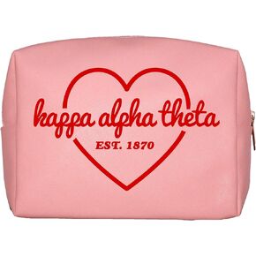 Sorority Shop - Kappa Alpha Theta Sorority Pink Makeup Bag