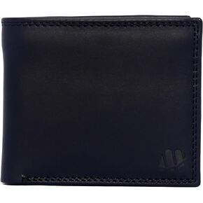 moosa'm. Large Capacity Leather Wallet for Men with 10 Card Slots, RFID Blocking Design, Gift for Him (Black)
