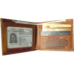 محافظ للرجال - محفظة جلدية منقوشة مع قول الحب، لأولادنا محفظة هدية لعيد الميلاد التخرج العام الجديد in Kuwait