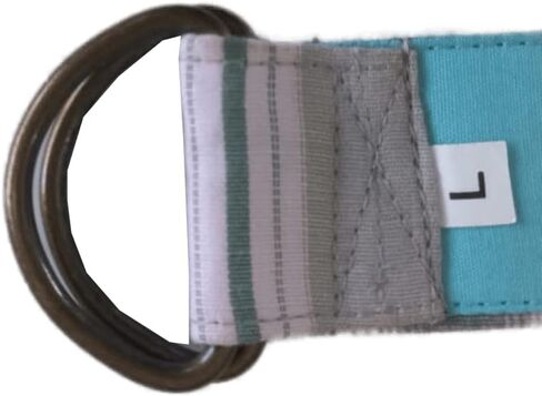Cotton woven Stripe waist Belt Double D ring multicolored girl teen women Belt soft vintage designer in Saudi Arabia
