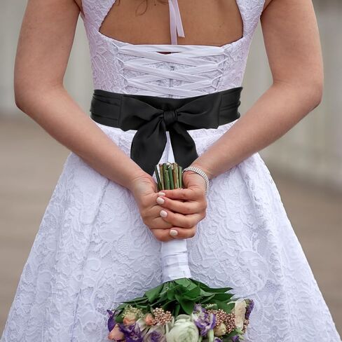 Bow Belt For Dress Bridal Sash Belt Ladies Tie Belts Bow Belt Special Occasion Dress Sash Wedding Sash Bow Belts Women Dress Belt For Party Long Sash Bridal Waist Belts For Occasion Dress Bridal Sash in Saudi Arabia